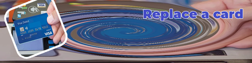 Blue visa debit card