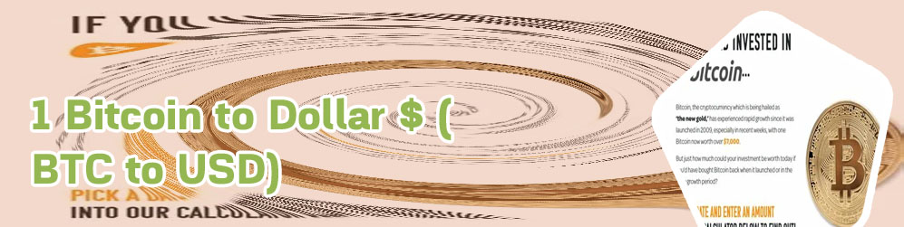 How much is 1 btc in usd